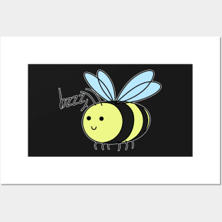 Happy bee says bzzz Posters and Art